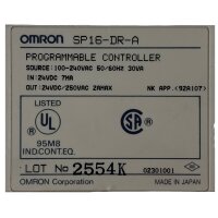 Omron SP16-DR-A Programmierbare Steuerung
