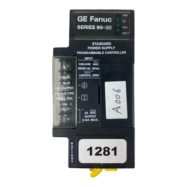 GE Fanuc IC693PWR321Z Power Supply