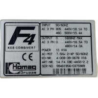 KEB COMBIVERT F4 14.F4.CBE-4A0222 Frequenzumrichter