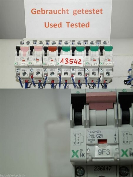 7 x stücke moeller Leitungsschutzschalter pxl-c6/1  pxl-c2/1 so wie im foto