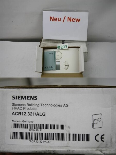 SIEMENS ACR12.321/ALG LÜFTER REGLER Raumtemperaturregelung hvac  ACR12.321