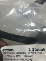 2 X Stücke Maschinen Innengewinde M12 justierbare Griffhebel M12 108 MM Orang