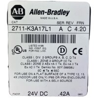 Allen Bradley 2711-K3A17L1 A B 4.10 Panel View 300