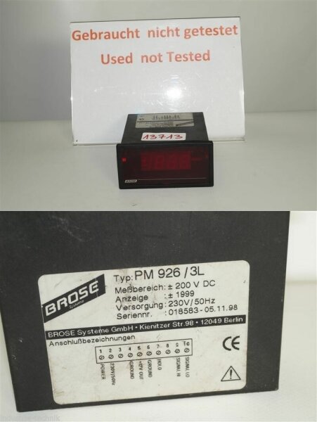 brose temperateurregler PM 926 -3L