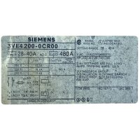 SIEMENS 3VE4200-0CR00 Motorschutzschalter