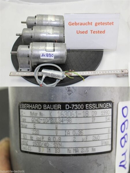 Bauer 5 watt 40 min getriebemotor 220 v sterngetriebe G042-10  gearbox