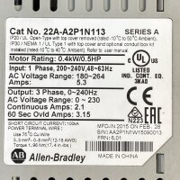 Allen Bradley Power Flex4 22A-A2P1N113 0.4KW