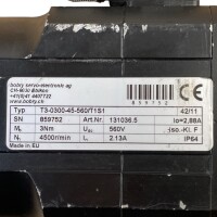 Bobry T3-0300-45-560/T1S1 Servomotor + Neugart PLE 60/70 Getribe Used