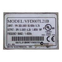 Delta VFD-L VFD007L21B 0.75KW