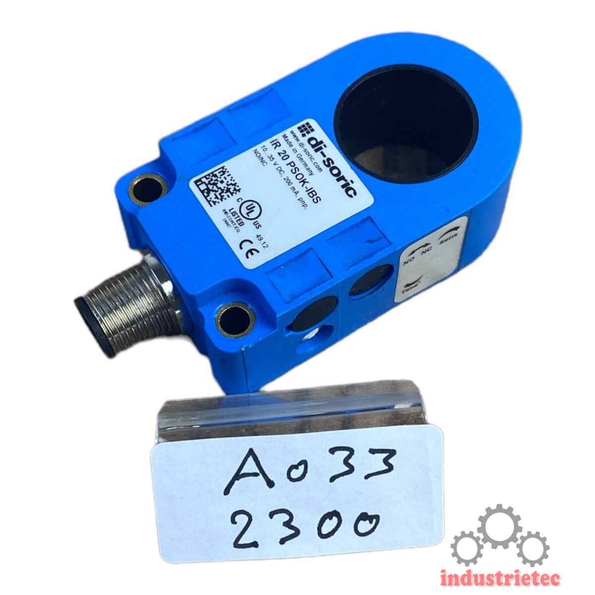 di soric IRD 20 PSOK IBS DI SORIC INDUCTIVE RING SENSOR, 24V DC, M12