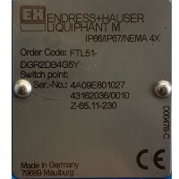 ENDRESS+HAUSER LIQUIPHANT M FTL51-DGR2DB4G5Y