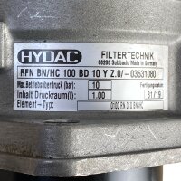 Hydac RFN BN/HC 100 BD 10 Y Z.0/-03531080 Filter