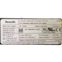 Rexroth MSK060C-0600-NN-M1-UP1-NSNN R911312645 Servomotor