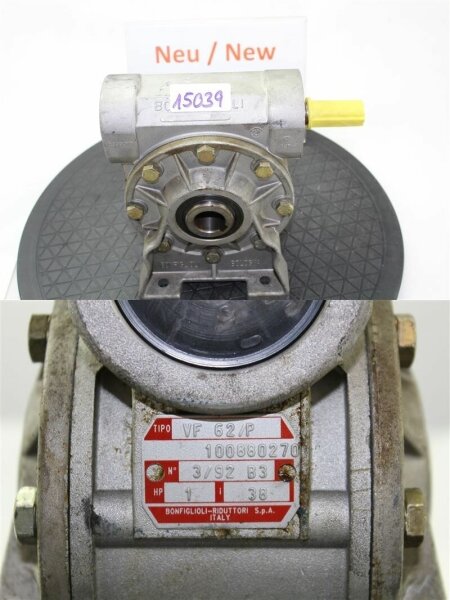 Bonfiglioli VF 62/P Schneckengetriebe i=38 getriebe getriebemotor gearbox