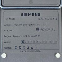 Siemens OP 393-III 6ES5 393-0UA14 Panel 6ES53930UA14