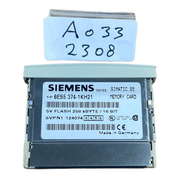 SIEMENS SIMATIC S5 6ES5 374-1KH21 MEMORY CARD