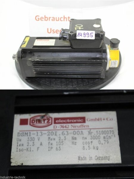 Dietz DSM1-13-20I.63-00A  servomotor  servo motor