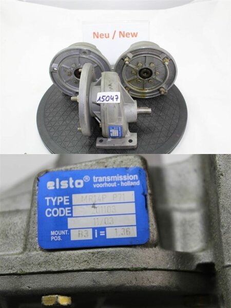 ELSTO MR14P P71 Schneckengetriebe i=1,36 getriebemotor gearbox getriebe