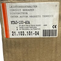 Sprecher + Schuh KTA3-100-40A Leistungsschalter-unused