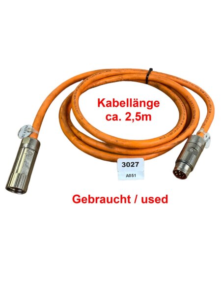 4x1,5 + 2x(2x0,75 StC) E63216 AWM 20234 80°C 600V 2,5m Motorkabel -USED-