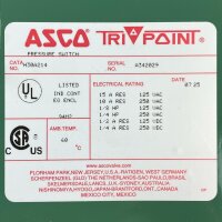 ASCO Tri Point HB30A214 Druckschalter / Pressure Switch -NEU-