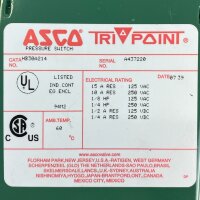 ASCO Tri Point HB30A214 Druckschalter / Pressure Switch -Unused-