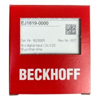 BECKHOFF EJ1819-0000 Rev. 0017 16 x digital input / 24 V...
