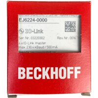 BECKHOFF EJ6224-0000 EtherCAT-Steckmodul, 4x10 Link Master -Neu-