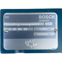 BOSCH 0 811 104 113  0811104113 Druckbegrenzungsventil