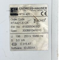 ENDRESS + HAUSER RTA 421 RTA421-A12A Grenzwertschalter- Gebraucht