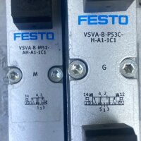 Festo VSVA-B-M52-AH-A1-1C1 VSVA-B-P53C-H-A1-1C1 Magnetventil + Ventilträger