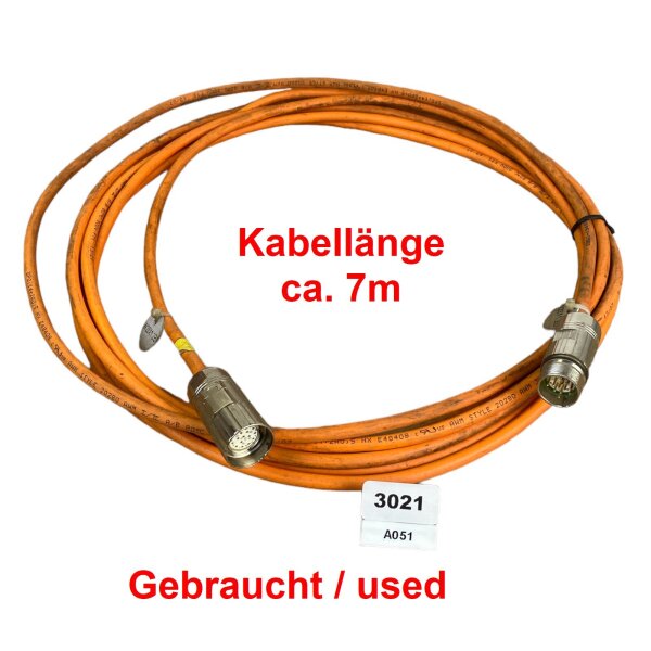 Motorkabel 5PO 14+2A0,5 NX E48408 AWM STYLE 20280 AWM 300V Kabellänge: 7m