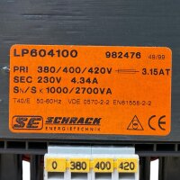 SCHRACK LP604100 Transformator Trafo