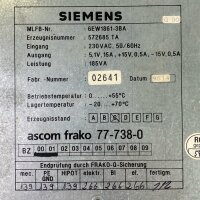 SIEMENS 6EW 1861-3BA Stromversorgung 6EW18613BA