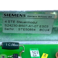 SIEMENS  4 STE Steuermodul S24230-B507-A1-07 ES03 SPF 3500/4STE