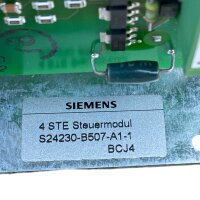 SIEMENS 4 STE Steuermodul S24230-B507-A1-1 SPF 3500 BCJ3