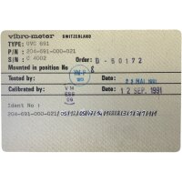 Vibro-meter UVC 691 204-691-000-021 Vibration Processor Modul