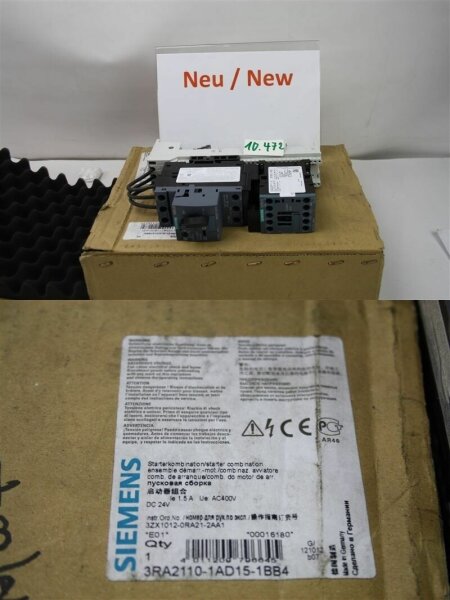 SIEMENS 3RA2110-1AD15-1BB4 Direktstarter DC 24V  1,5 A