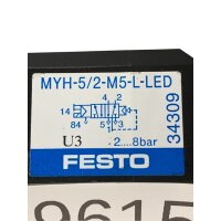 Festo MYH-5/2-M5-L-LED Magnetventil 34309