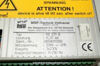 MSF  FD370B  Frequenzumrichter FD 370 B   0,37KW  0204970270