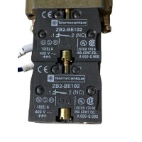 Telemecanique ZB2-BE102 Not-Aus-Taster mit Hilfsschalter