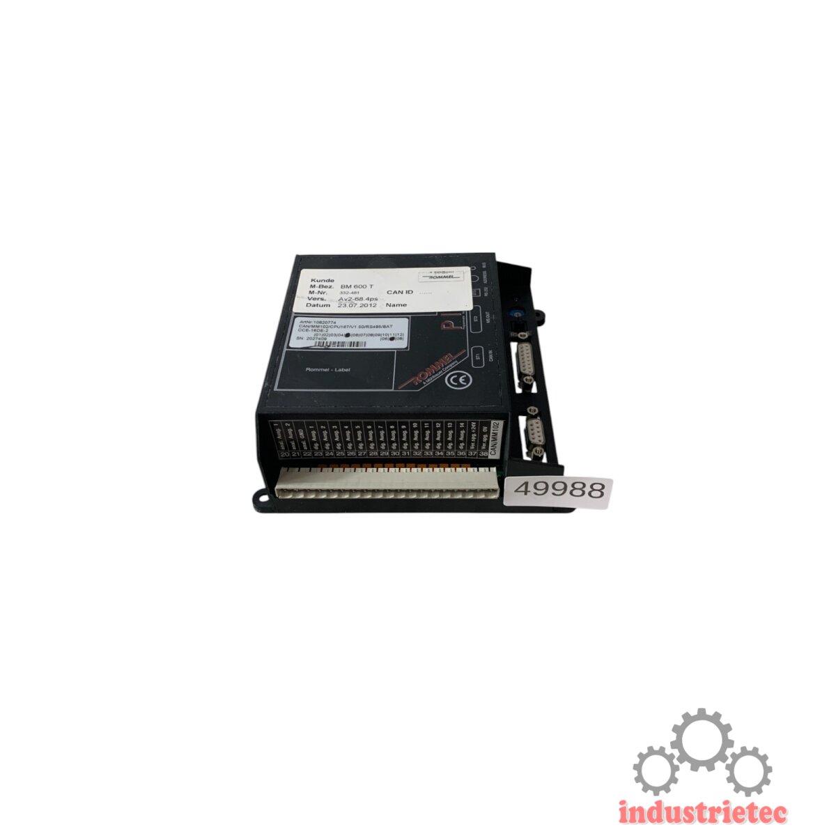 Rommel CAN/MM102/CPU167/V1.50/RS485/BAT Steuermodul CCE-16DE-2 - Indu