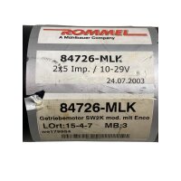 Rommel 84726-MLK Getriebemotor mit Encoder