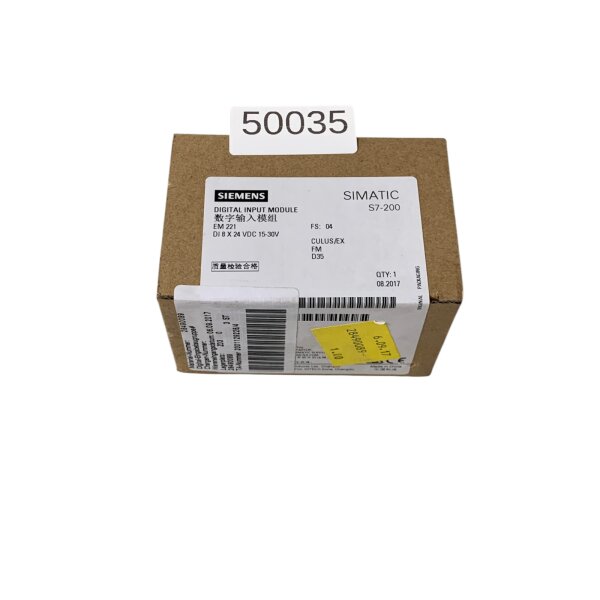 Siemens 6ES7221-1BF22-0XA0    EM 221 - DI 8 x 24 VDC 15-30V Digitales Eingangs Modul