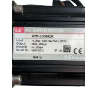 LS Mecapion APM-SC04ADK AC-Servomotor mit Getriebe PLE...