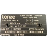 Elau SH100/50030/0/1/00/00/00/00/00 Servomotor mit Getriebe GST04-2N VBR 1C 6000 rpm