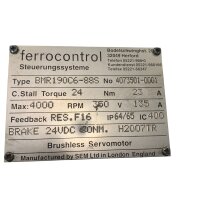 ferrocontrol BMR190C6-88S AC-Servomotor 4000 rpm