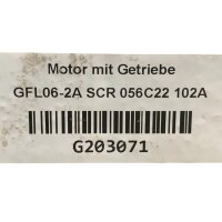 Lenze MDSKABS056-22 Servomotor 15115071 mit Getriebe GFLO6-2A SCR 056C22 102 A 3950 rpm