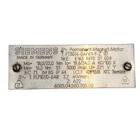 Siemens 3-Phasen Servomotor 1FT3076-0AF61-9-Z