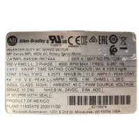Allen-Bradley MPL-B4530K-RK74AA Servomotor mit Getriebe...